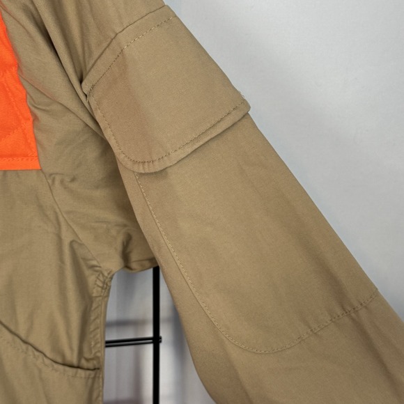 Vintage Gamehide Royal Flush Hunting Jacket Mens L Large Beige Detachable Vest - Picture 5 of 10